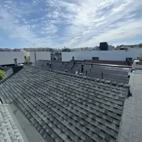 Completed roof installation by Roof Express